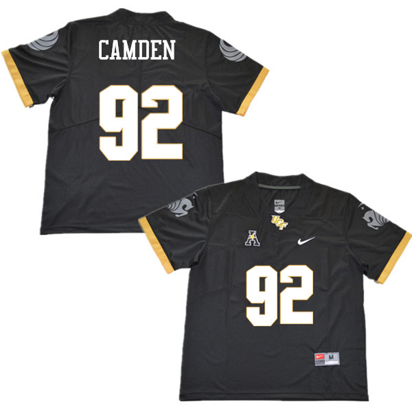 Men #92 Austin Camden UCF Knights College Football Jerseys Sale-Black